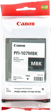 Canon Large Format Canon PFI-107 MBK Cartucce opaco nero