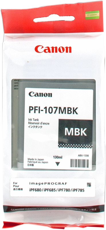 Canon Large Format Canon PFI-107 MBK Cartucce opaco nero