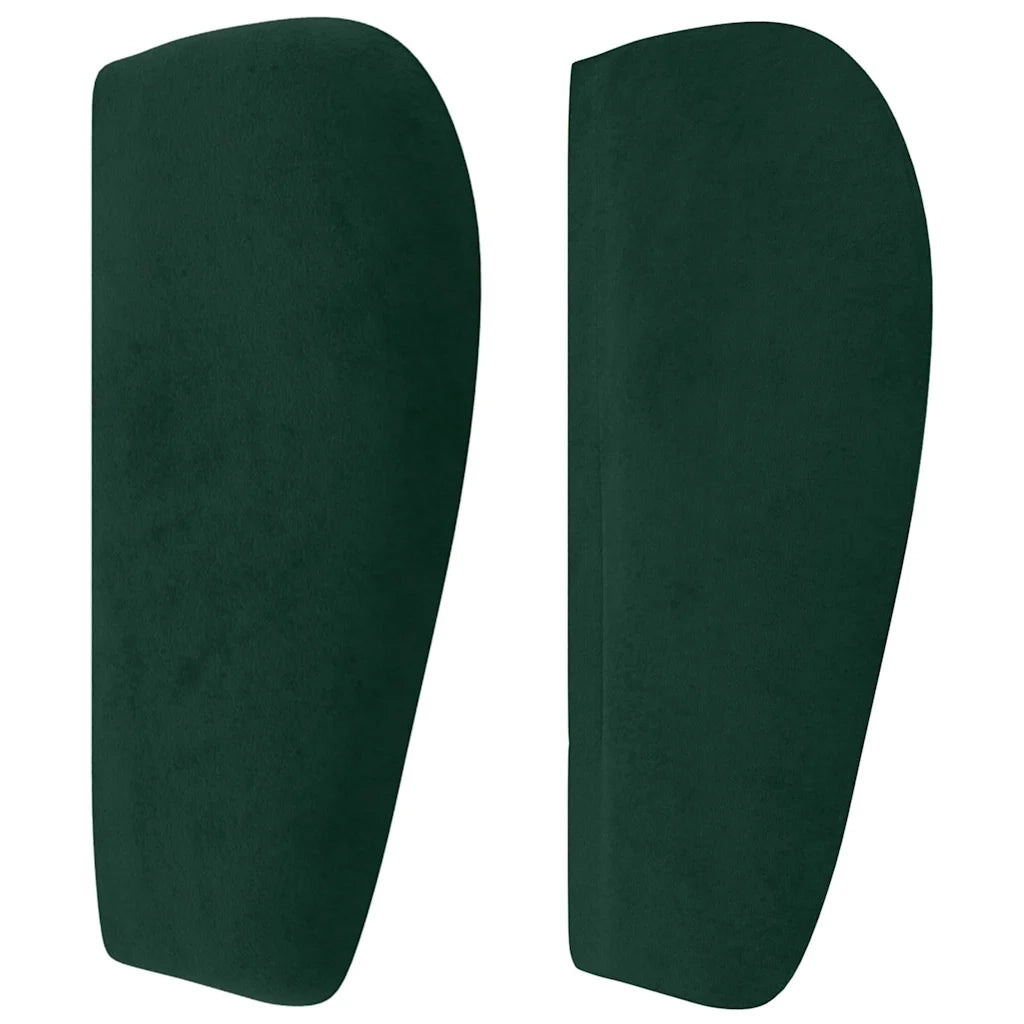 Testiera ad Orecchio Verde Scuro 83x23x78/88 cm in Velluto 3117513