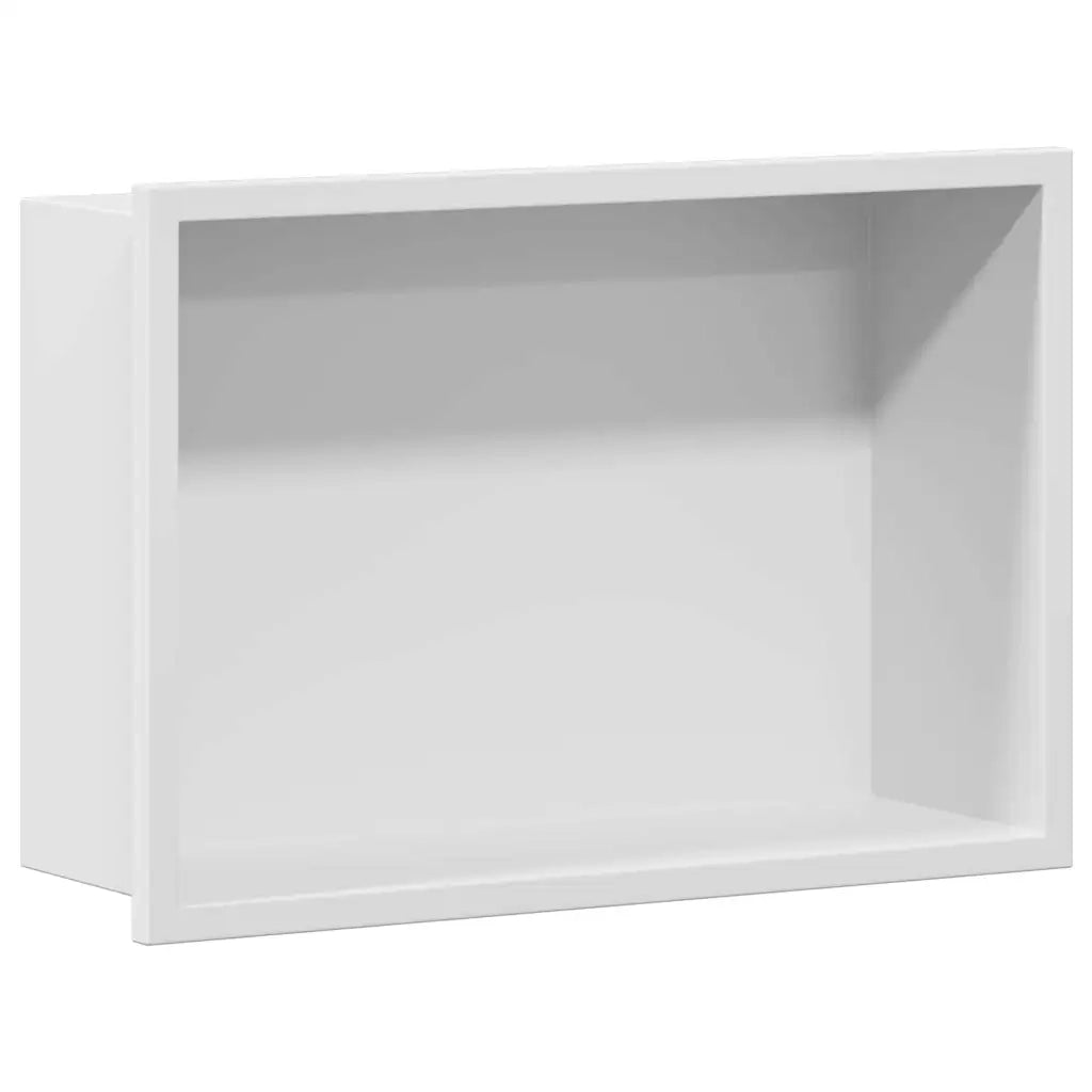 Nicchia per doccia Bianco 30 x 20 x 9,5 cm Acciaio inossidabile CFW7395244