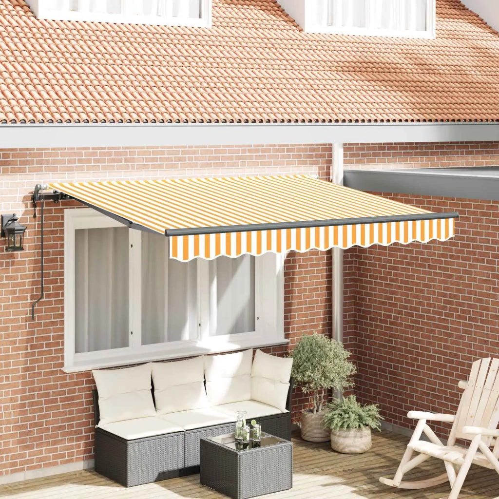 Tenda Retrattile Giallo 250 x 200 cm Tessuto 3329366