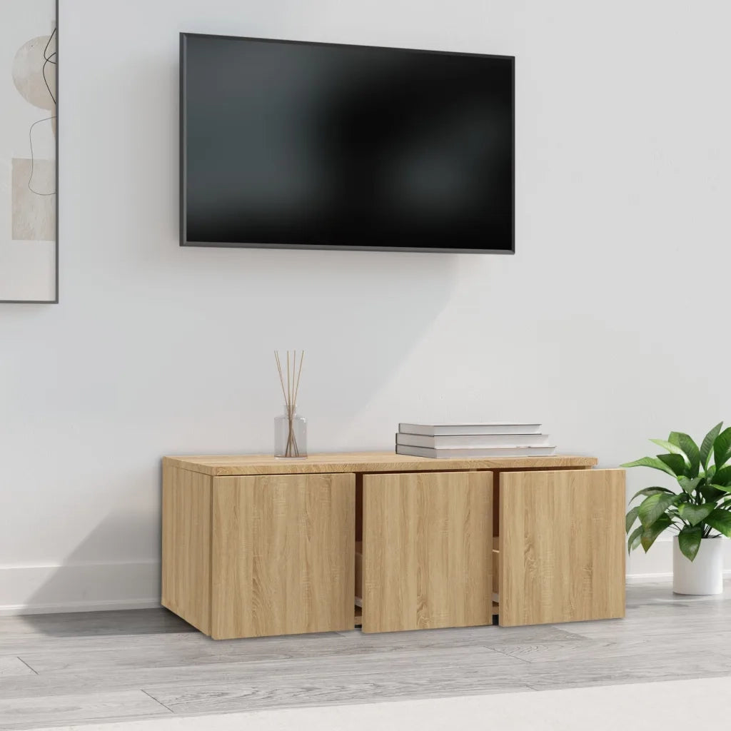 Mobile Porta TV Rovere Sonoma 80x34x30 cm Legno Multistrato 801862