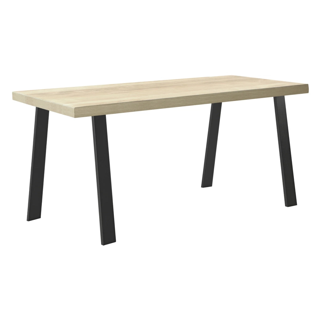 Set di 2 gambe per tavolo in acciaio fai da te 55-70 x 72 cm nero opaco 03_0008085