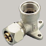 RACCORDO A COMPRESSIONE CURVO FEMMINA CON FLANGIA TIEMME  20 x 1/2     TIEMME