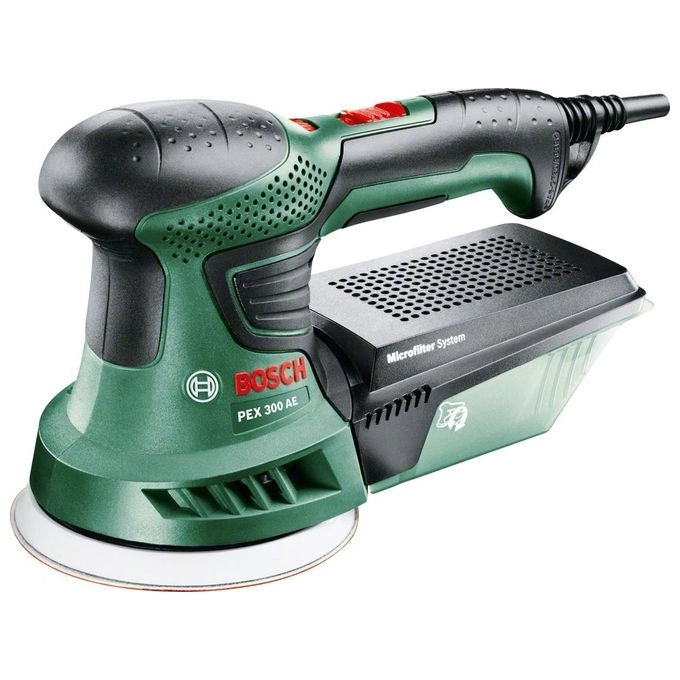 Bosch 0 603 3A3 000 PEX 300 AE Levigatrice orbitale 270 W 4000-24000 OPM Velocita' regolabile Sistema Microfilter colore Nero Verde