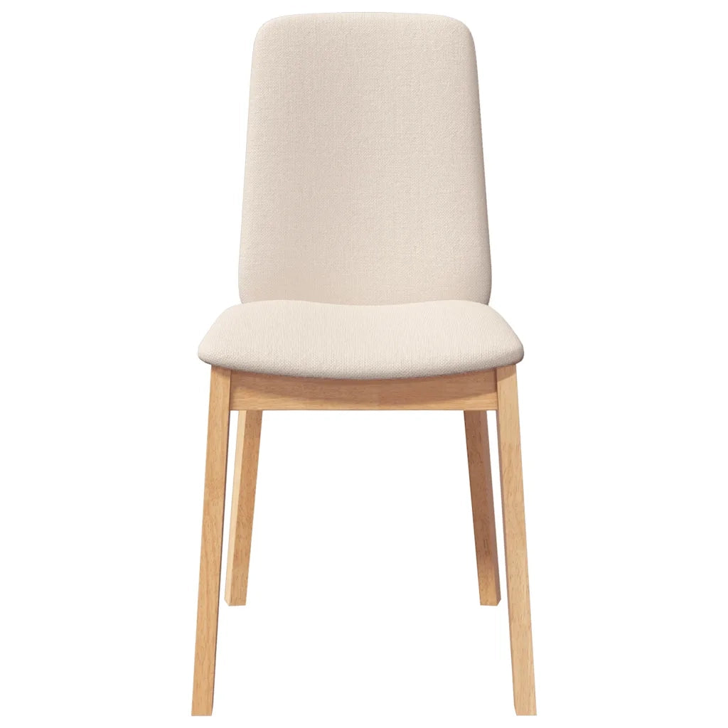 Sedie da Pranzo con Cuscini 2 pz in Legno Massello di Hevea 4102445