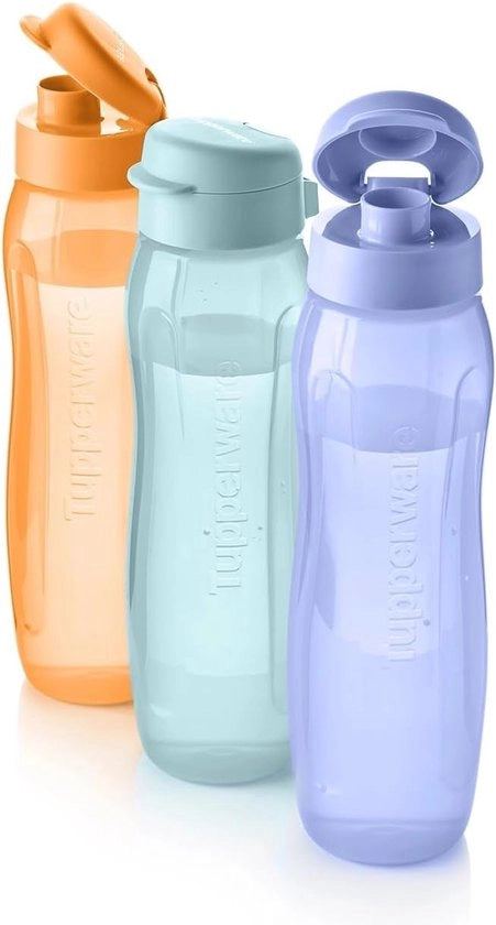 Set di Otri di Acqua Rinnovabili da 3 - 750 ml, Senza Bocchette, Leggero e Sostenibile, Ideale per lo Sport, il Lavoro e la Scuola