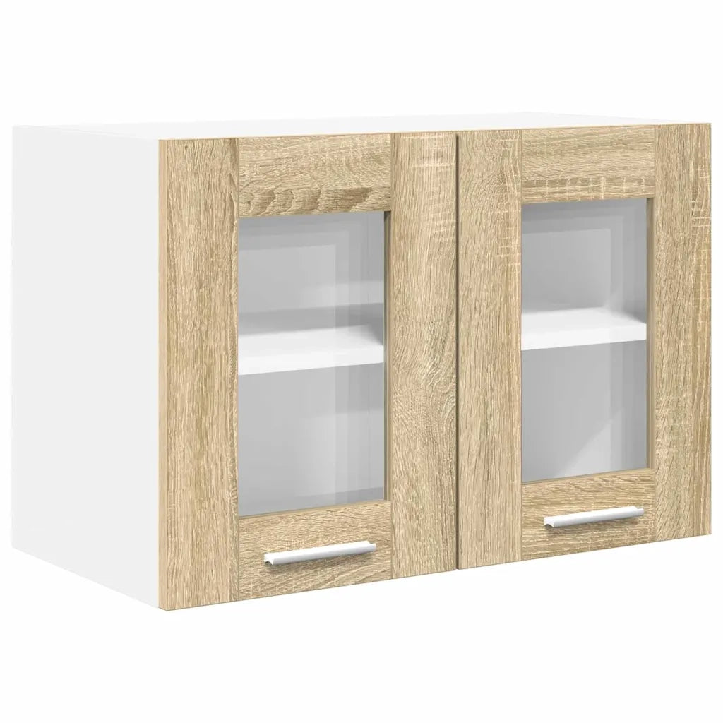 Armadio pensile con porta 2 pcs Rovere Sonoma 60 x 31 x 40 cm 884215