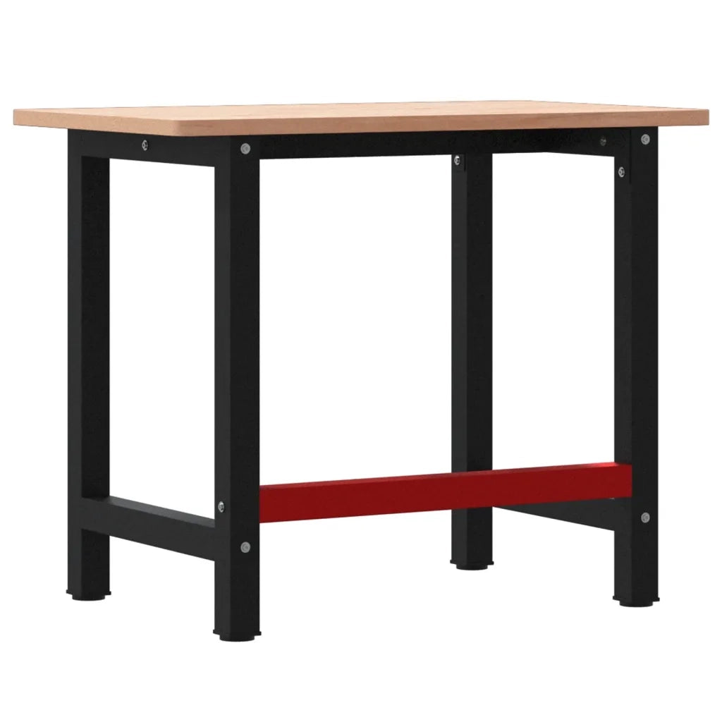 Banco Lavoro 100x60x81,5 cm Legno Massello Faggio Rettangolare 3309660