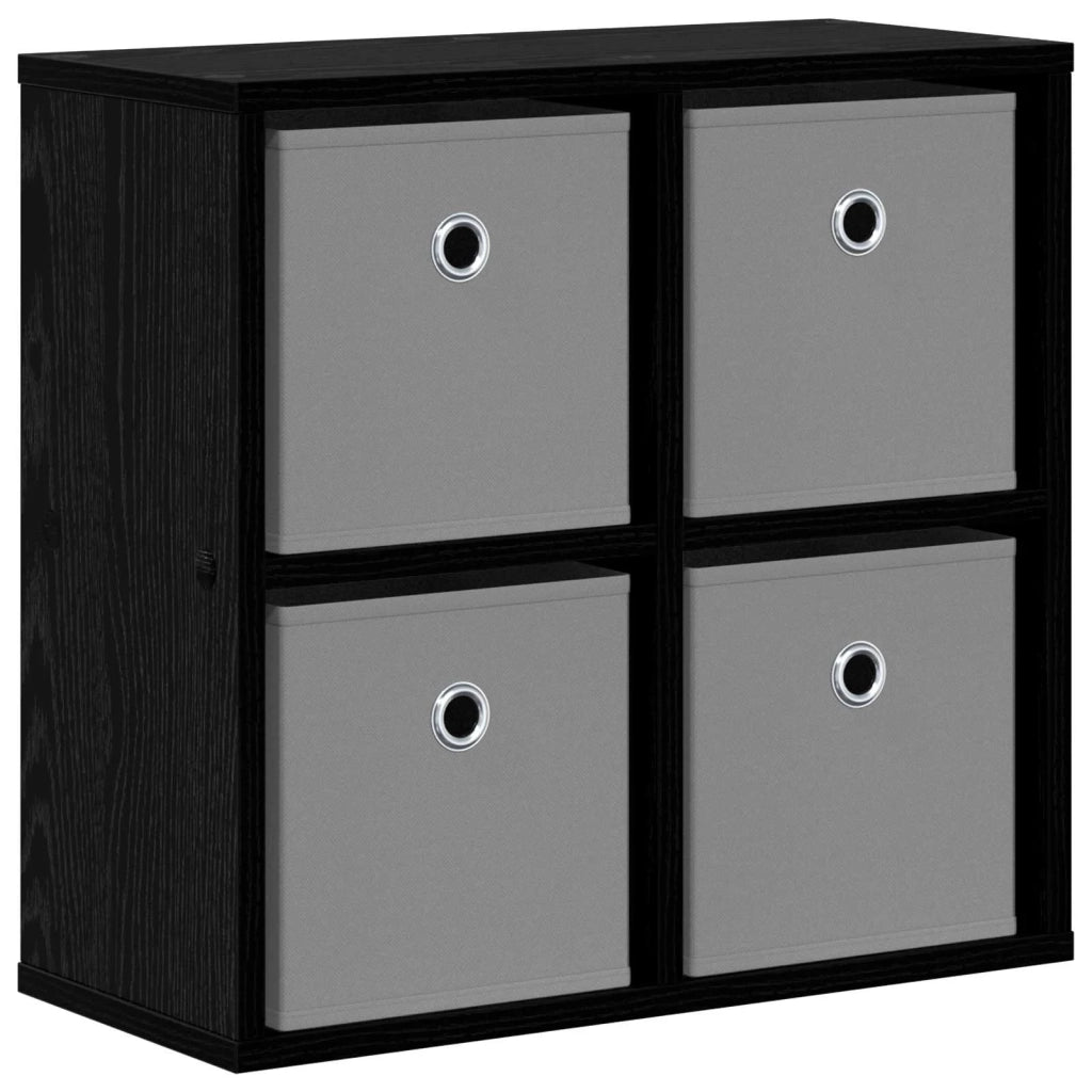 Credenza con cassetto Rovere Nero 49,5 x 22 x 47 cm 8000525