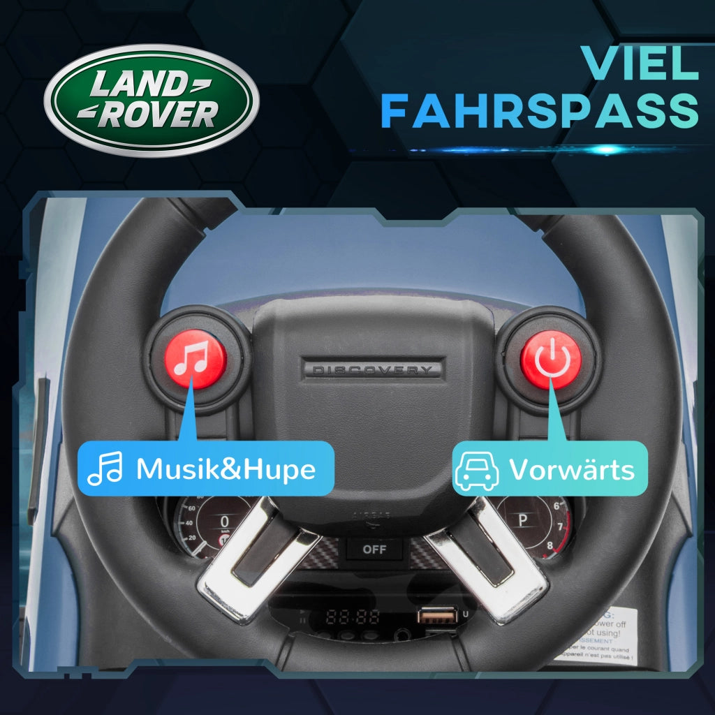 Auto elettrica per bambini Land Rover 6V ¨C zephmum ¨C blu