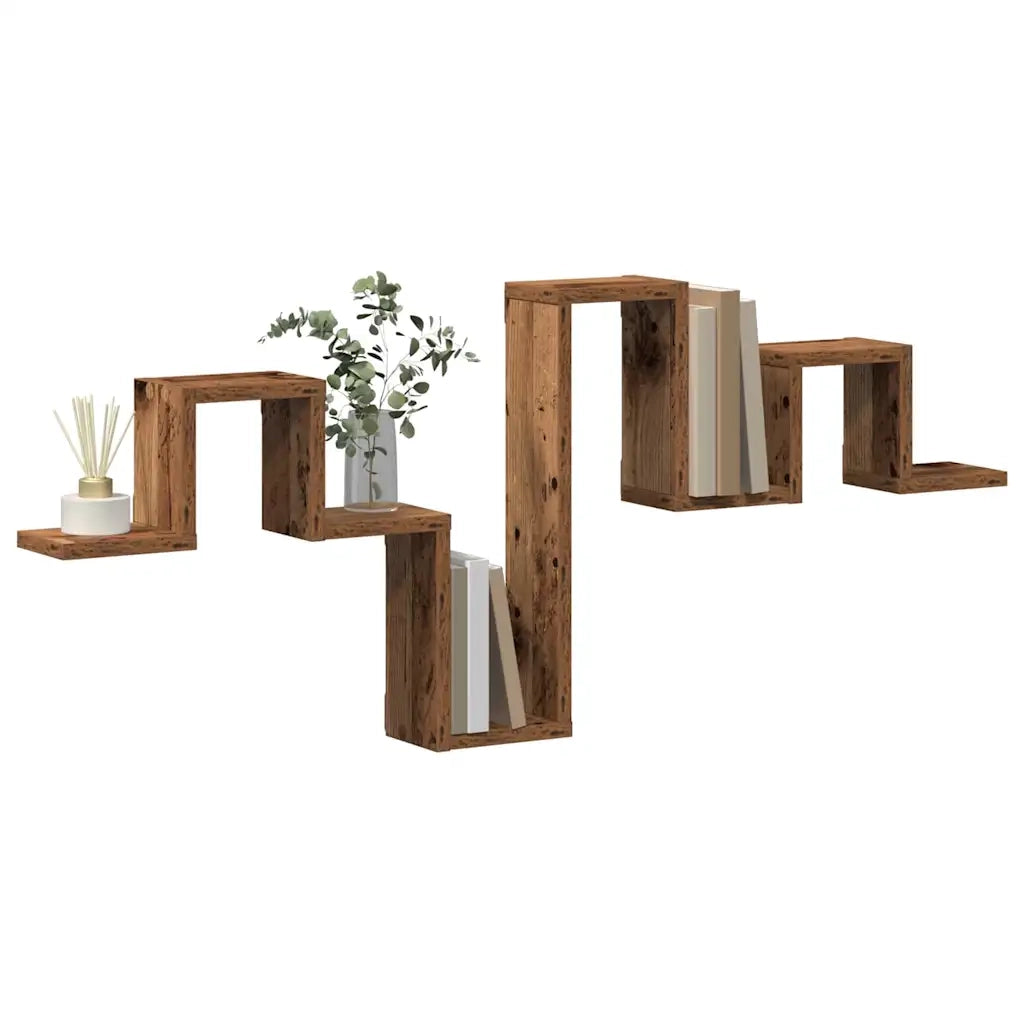 Scaffale da parete Legno vecchio 104,5 x 43 x 10 cm 869114