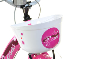 SCH ROSES 20", bicicletta per bambini, bici bambina, adatta a bambini tra i 6 e i 10 anni, per altezza tra 120 e 155 cm,