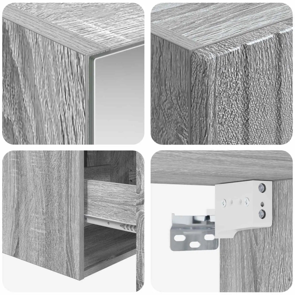 Set di Armadi da Bagno 5 pcs Sonoma grigio 43 x 16 x 62,5 cm 3407348