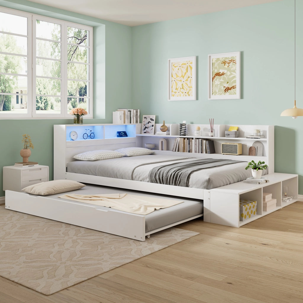 letto in legno bianco 120 x 200 cm