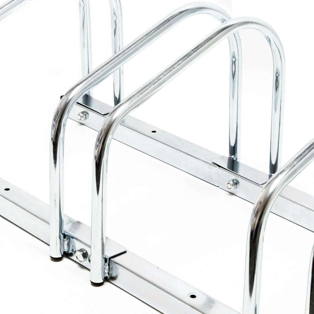 Portabiciclette da pavimento per 3 biciclette 70 cm metallo zincato bicicletta 16_0001499