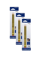 KIT SET 3 PZ MATITA STAEDTLER N1 B NORIS ALTA QUALITÀ 2PZ
