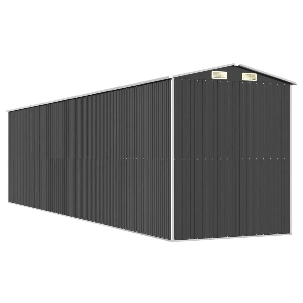 Capanno da Giardino Antracite 192x772x223 cm in Acciaio Zincato cod mxl 50431