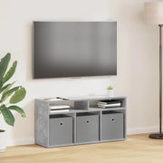 Lowboard con cassetto Grigio cemento 87 x 27,5 x 43 cm