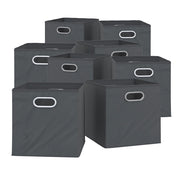 Vicco Scatola pieghevole Antracite 30 x 30 cm Set di 8 scomparti