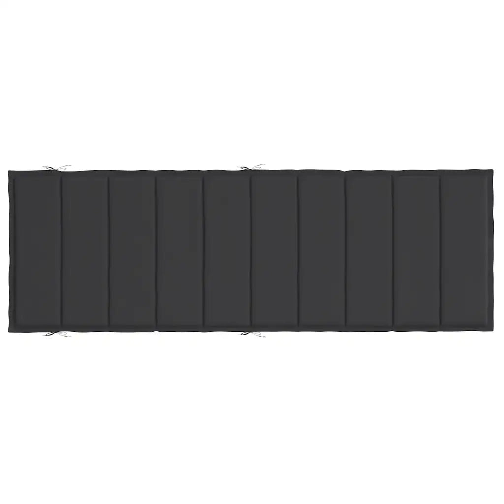 Cuscino per sedie | Cuscino per Lettino Nero 186x58x4 cm in Tessuto Oxford
