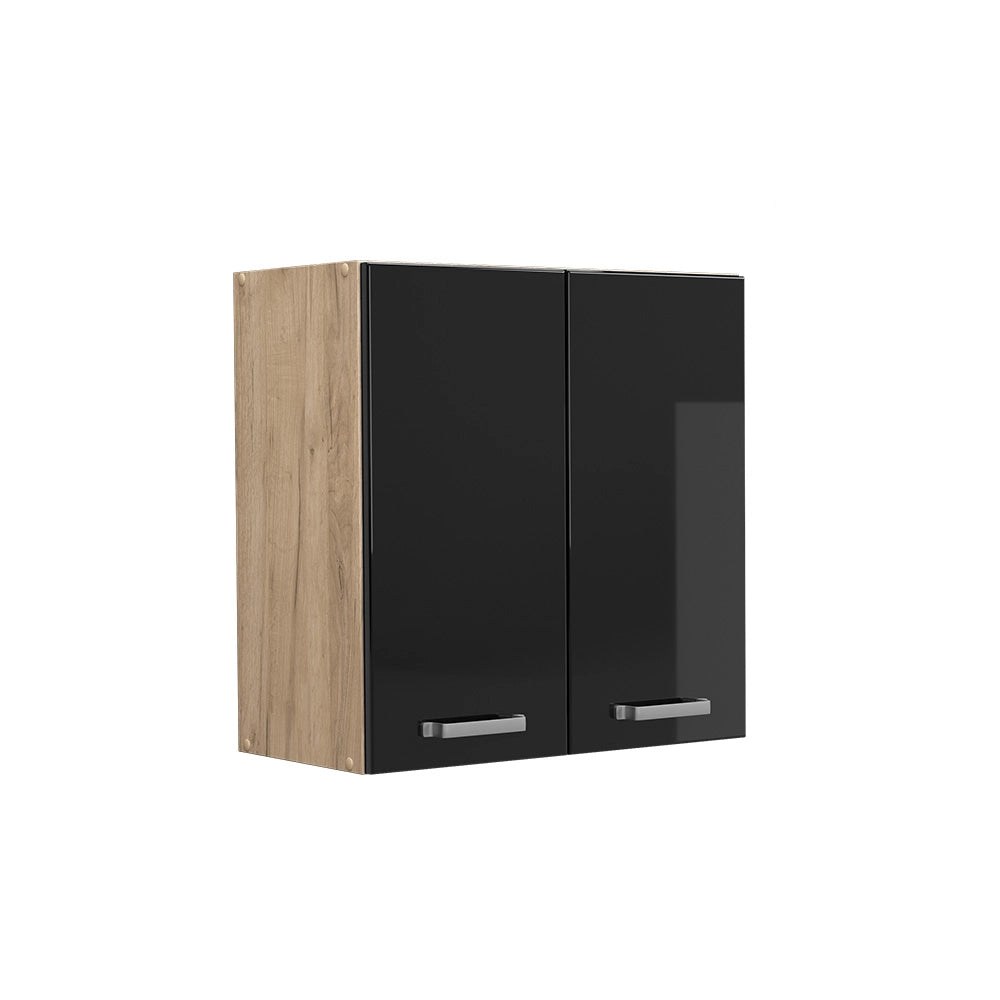 Vicco Pensile da cucina Nero lucido 60 cm