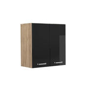 Vicco Pensile da cucina Nero lucido 60 cm