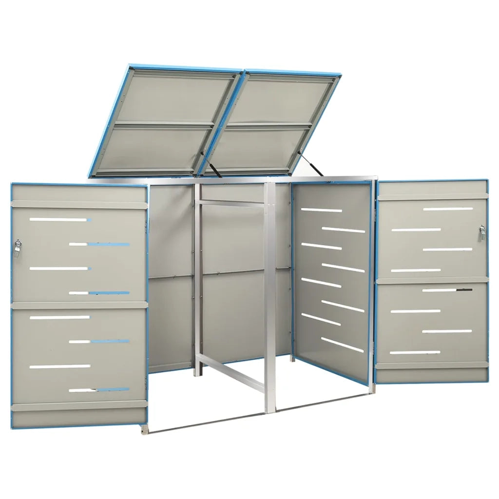 Copribidone per Spazzatura Singolo 69x77,5x112,5cm Acciaio Inox 149567