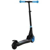 Monopattino Elettrico Pieghevole per Bambini 6+ Anni ad Altezza Regolabile, 71x36.5x75-80 cm, Nero e Azzurro