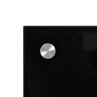 Paraschizzi per Cucina Nero 90x40 cm in Vetro Temperato 249487