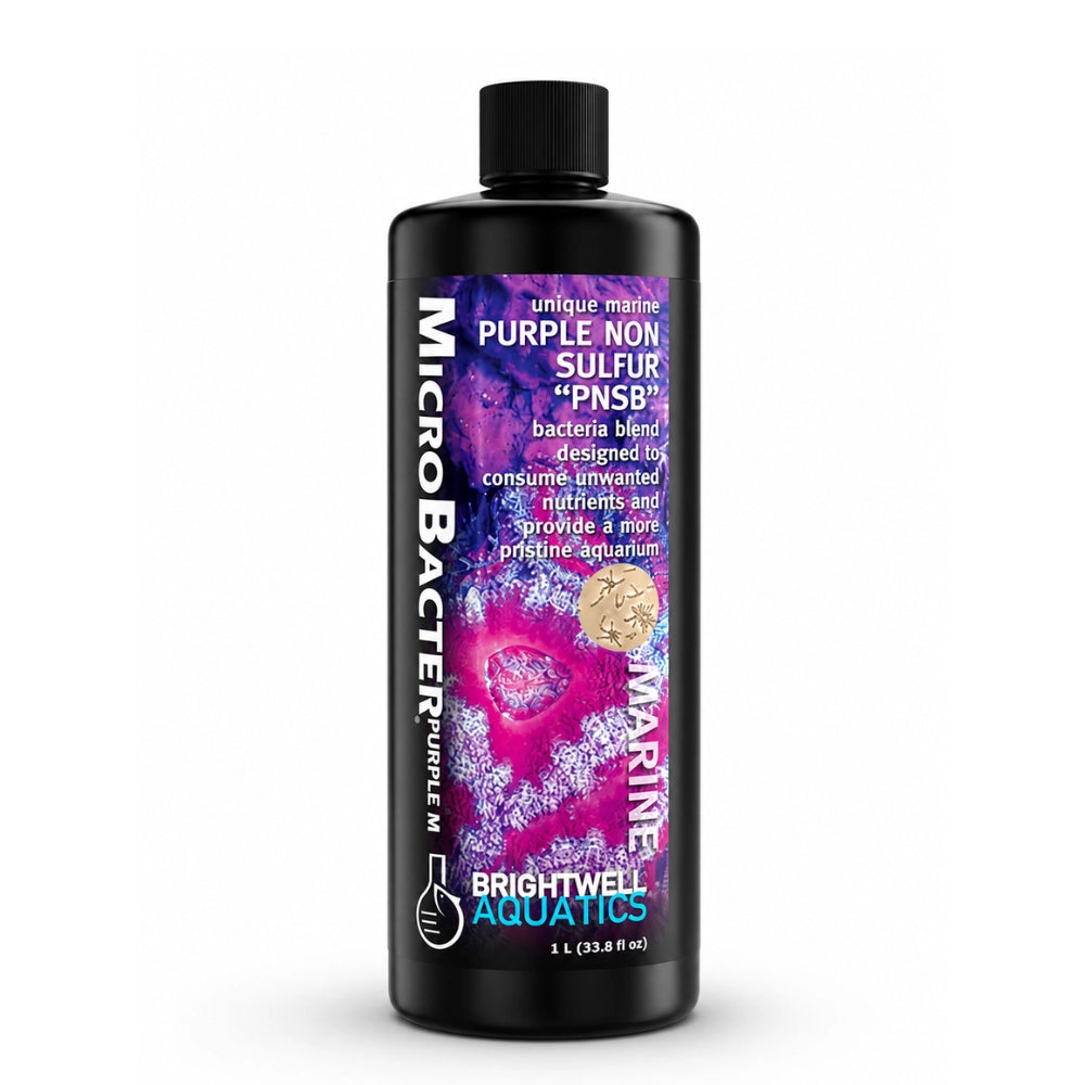 Brightwell Aquatics MicroBacter Purple M 1000ml - attivatore batterico con batteri PNSB per acqua marina