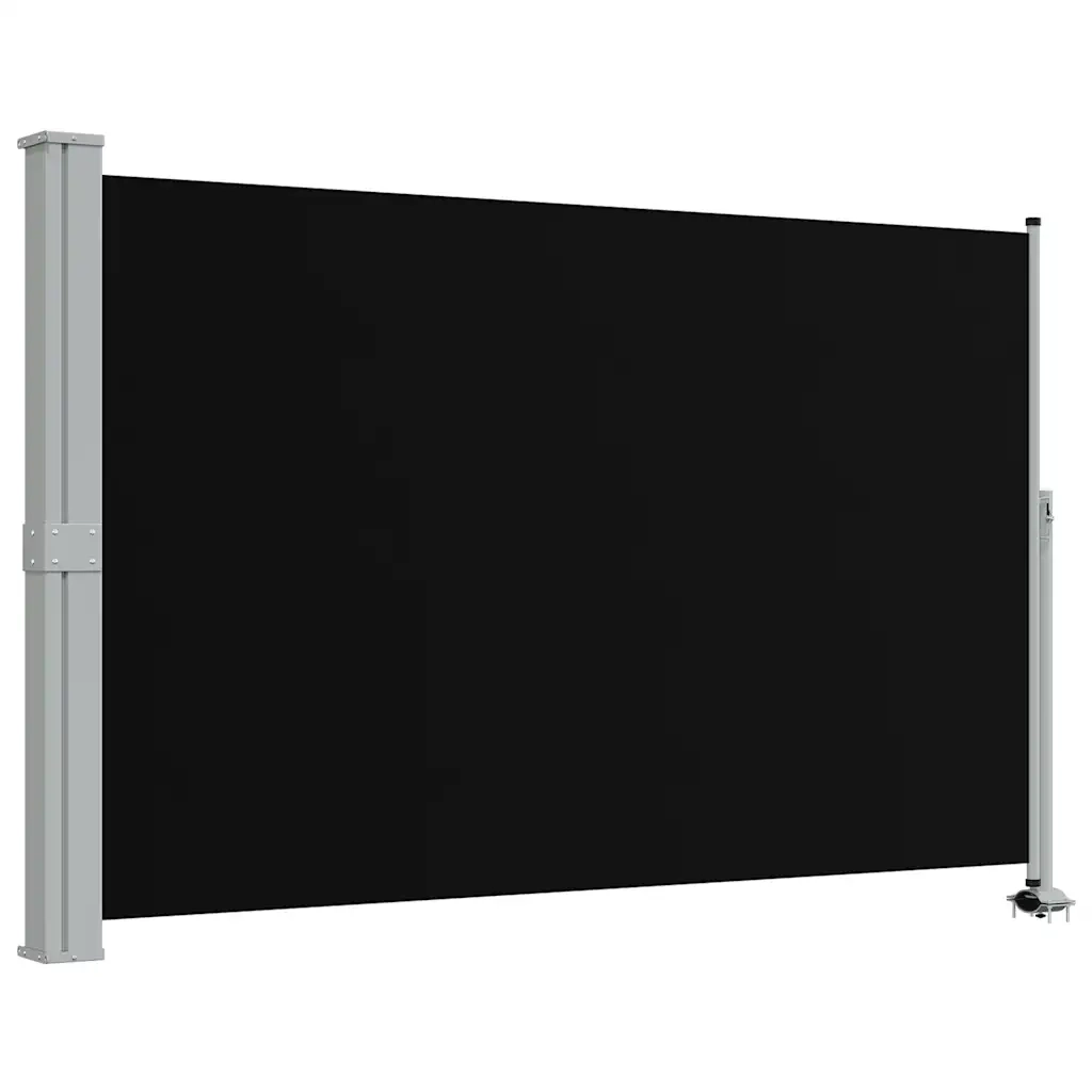Tenda da Sole Laterale Retrattile 160 x 300 cm Nera