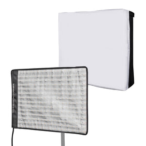 Flex 500 LED Set Pannello luminoso a LED bicolor con softbox con diffusore frontale, lampada da 50 W, 1.995 Lux/1m, luce fotografica dimmerabile, accessori fotografia