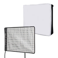 Flex 500 LED Set Pannello luminoso a LED bicolor con softbox con diffusore frontale, lampada da 50 W, 1.995 Lux/1m, luce fotografica dimmerabile, accessori fotografia