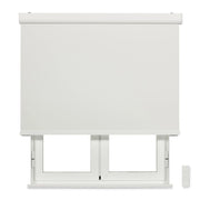 VIEWTEX Tenda a rullo motorizzata con cassetto Oscurante/Termico Bianco 105 X 190cm - Made in Europe - 5 anni di garanzia