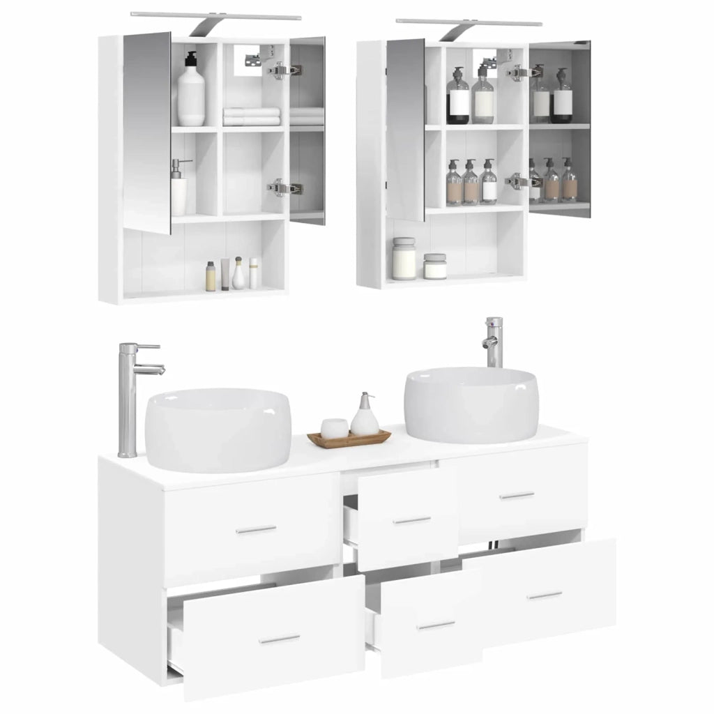 Set di mobili per il bagno 5 pcs Bianco 3407039