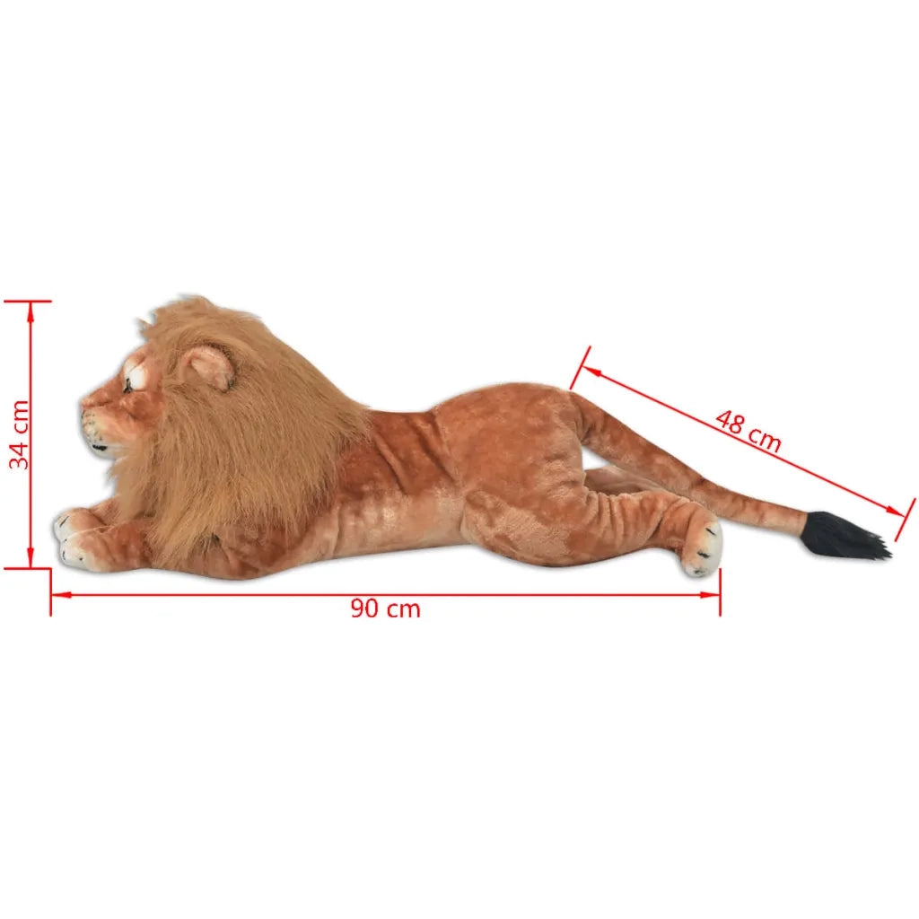 Giocattolo in Peluche Leone Marrone XXL CFW5535839