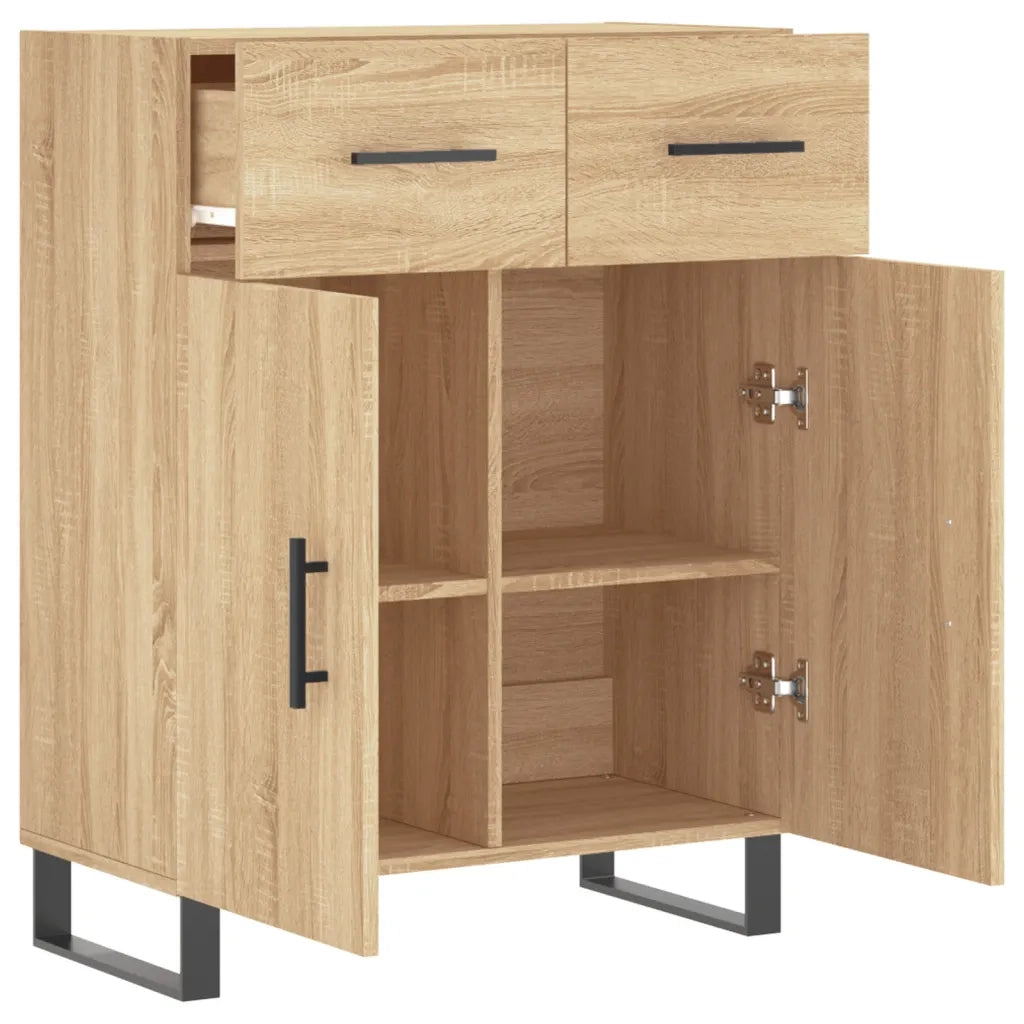 Credenza-Buffet-Armadio da cucina Rovere Sonoma 69,5x34x90 cm in Legno Multistrato 465227