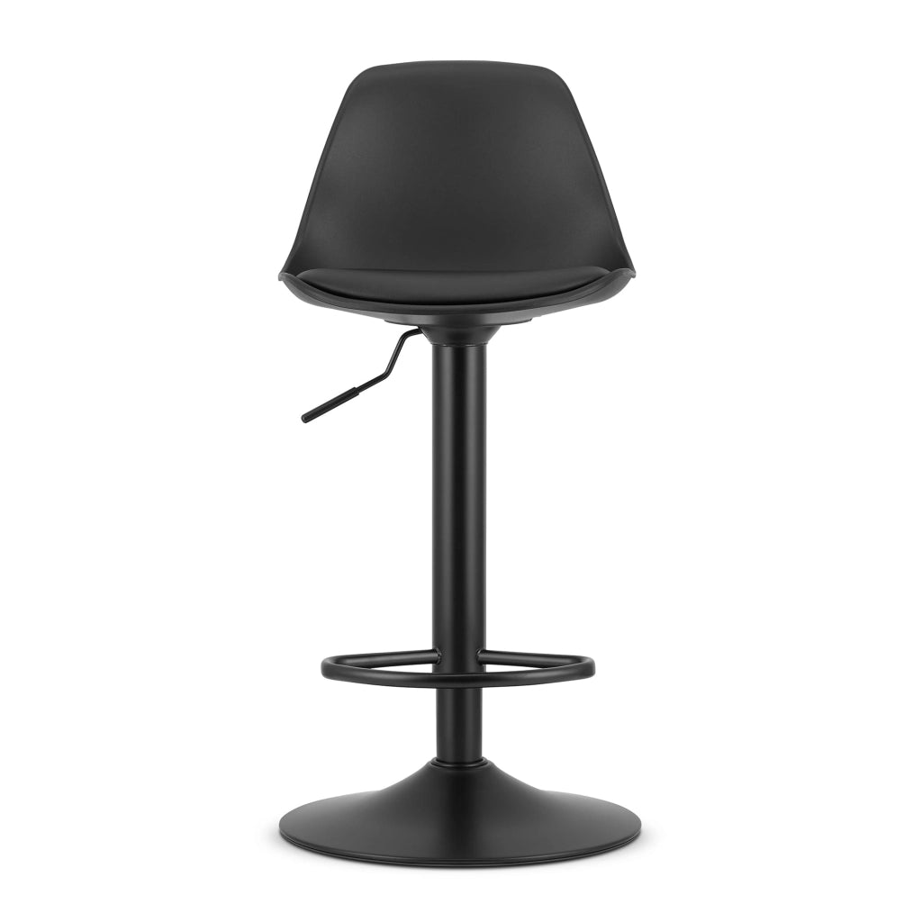 Sgabello girevole VALORA HOGA - Nero con base nera x 2