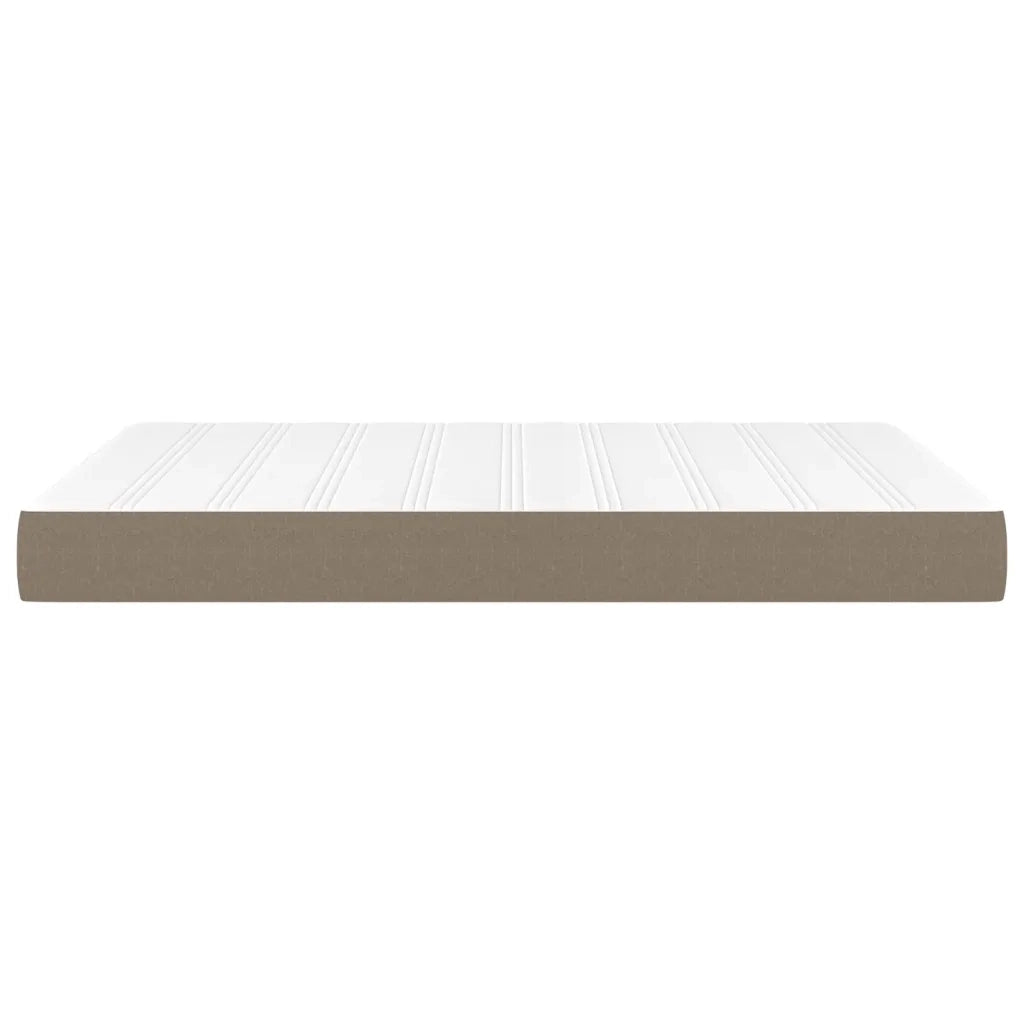 Materasso a Molle Insacchettate Rigidità Media Grigio Tortora 140x200x20 cm 347798