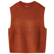 Gilet per Bambini Lavorato a Maglia Cognac 92cod mxl 117222