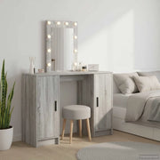 Tavolo da Trucco Grigio 102 x 33 x 135 cm Legno multistrato 865186