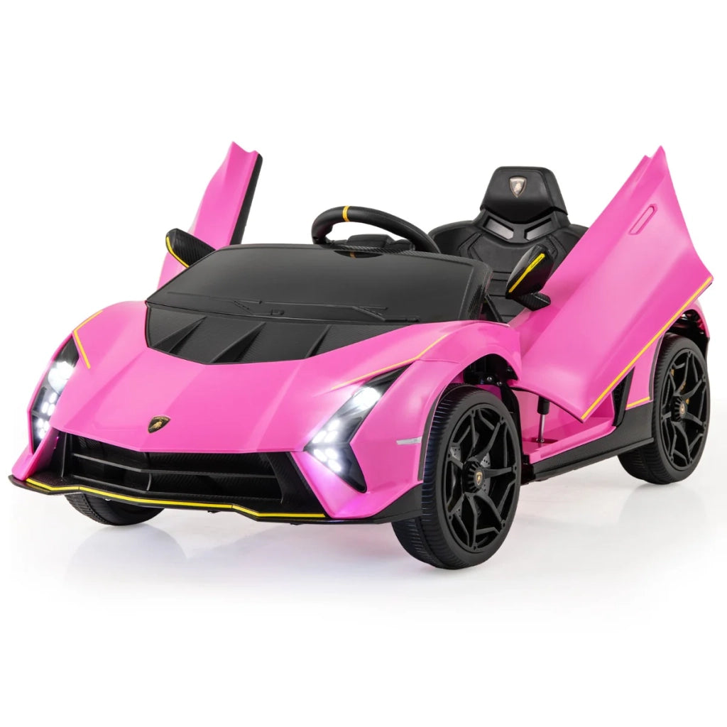 Auto per bambini 1145 x 64 x 455 cm trazione integrale telecomando con luci a LED PP rosa 20_0014639