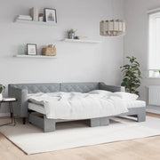 Divano Letto Estraibile Materassi Grigio Chiaro 80x200 Tessutocod mxl 107017