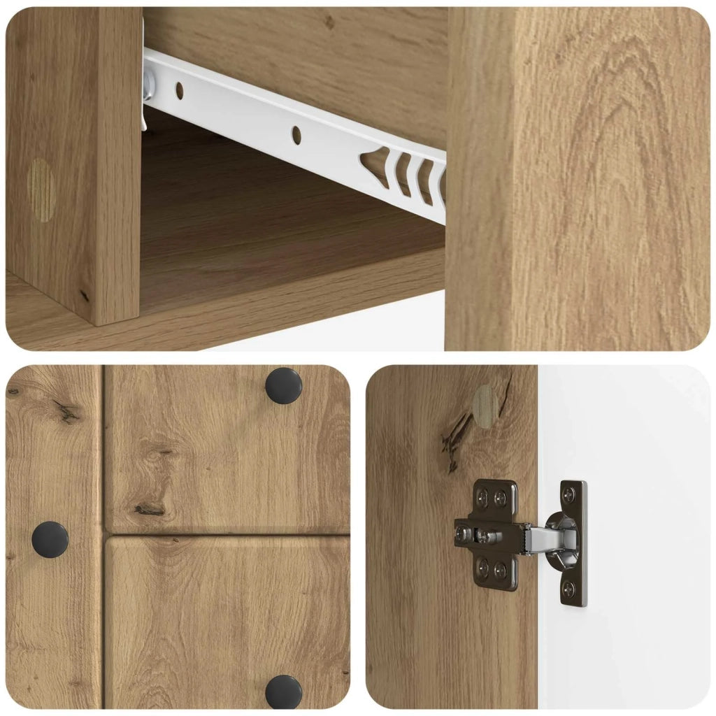 Credenza con cassetto Rovere Artigianale 89 x 34,5 x 60 cm