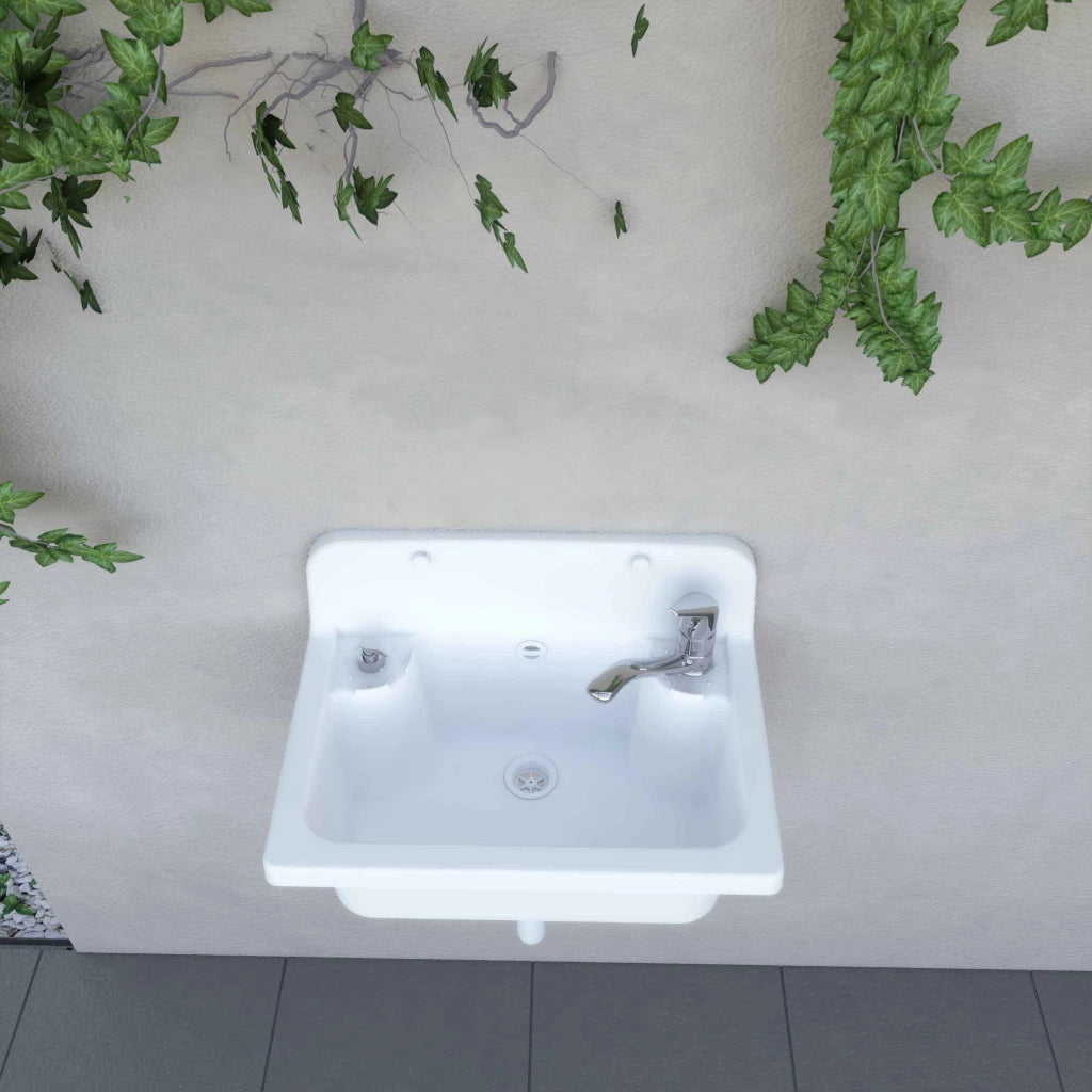 PILOZZO MAXI da muro in PP - Dim: 55 X 37 cm - Completo di GRIGLIA - CR - Colore: BIANCO LUCIDO