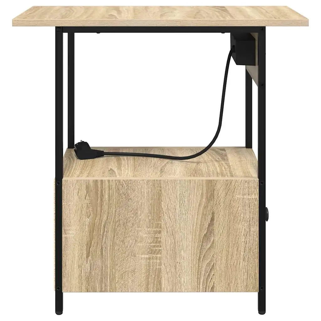 Armadio da Notte con cassetto Rovere Sonoma 60 x 30 x 61 cm 859596