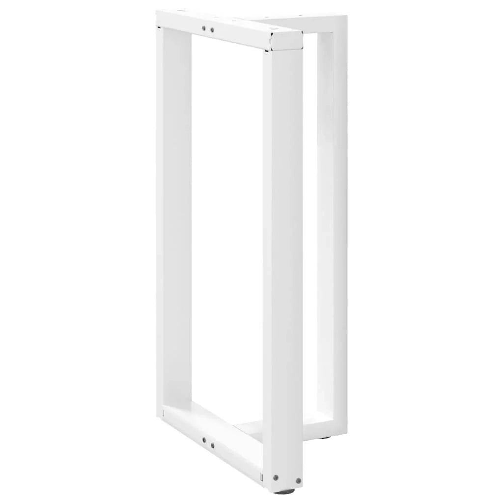 Set di 2 gambe regolabili per tavolo da bar a forma di T 60 x 35 x 100 cm design moderno acciaio bianco 02_0057355