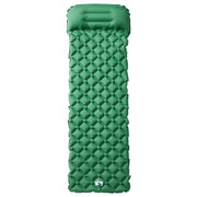 Materasso Campeggio Gonfiabile con Cuscino 1 Persona Verde CFW4433587