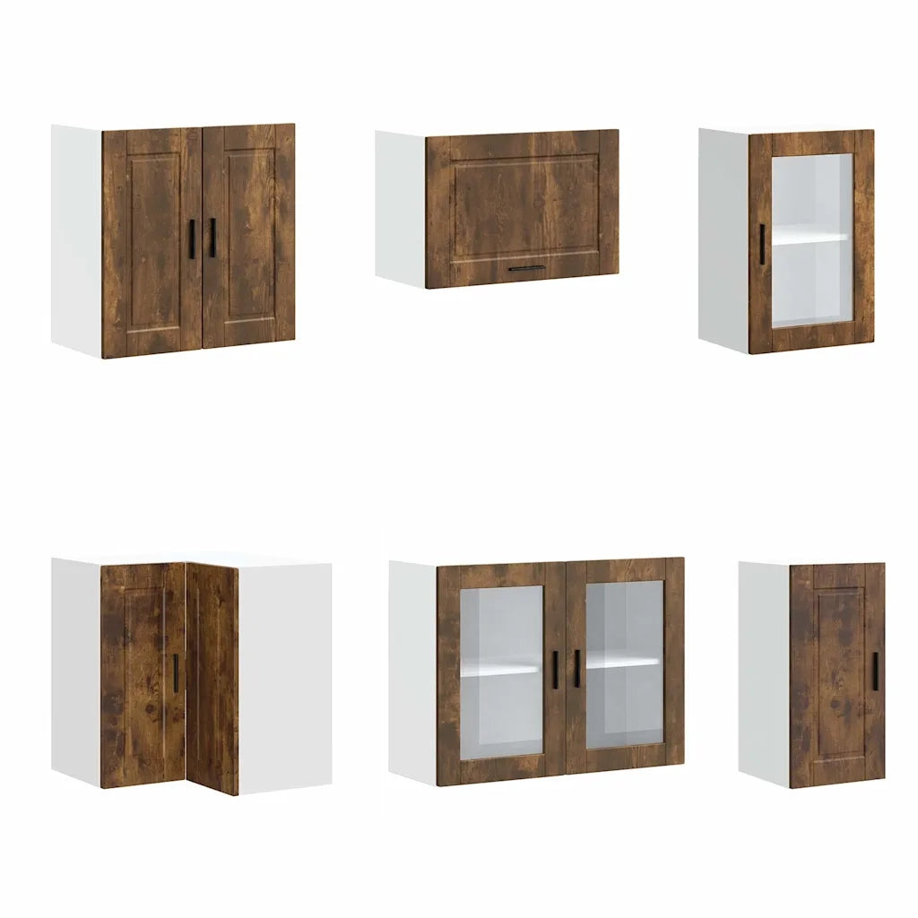 Set Mobili da Cucina 11 pz Porto Rovere Fumo in Truciolato 3314906